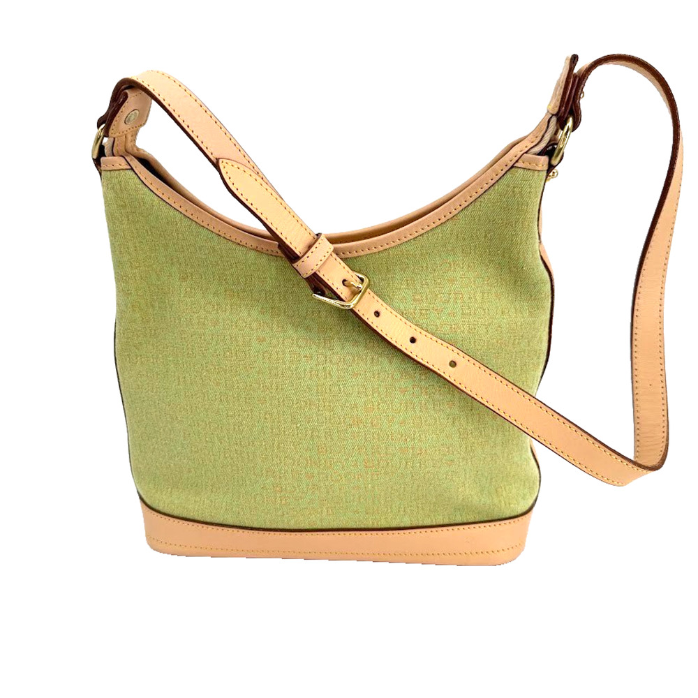 Dooney & Bourke DB Signature Monogram Jacquard Small Hobo Shoulder Bag Tan Beige